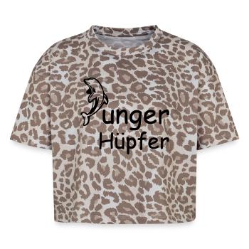 Junger Hüpfer Geschenk - Boxy Leo Frauen Premium Organic T-Shirt - Leopard print - Vorne - AI Model Female 172 dark (172cm)