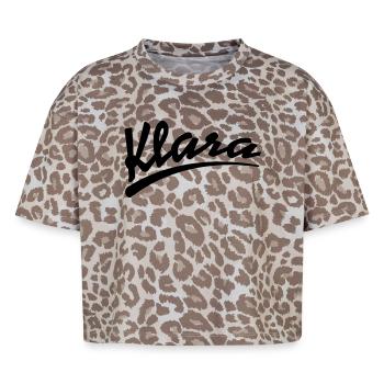 Klara - Boxy Leo Frauen Premium Organic T-Shirt - Leopard print - Vorne - AI Model Female 172 dark (172cm)