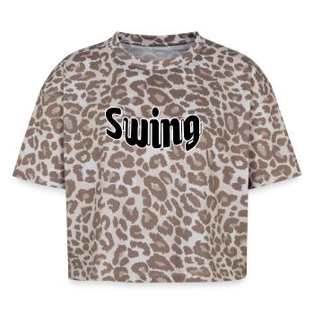 Swing - Boxy Leo Women's Premium Organic T-Shirt - Leopard print - Front - AI Model Female 172 dark (172cm)