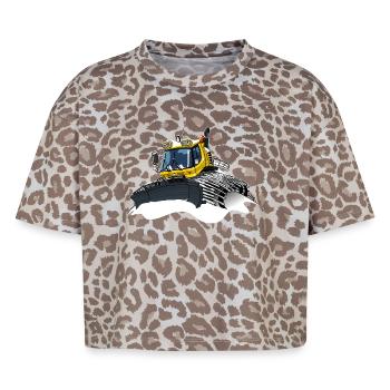 yellow snow shovel snow - Boxy Leo Women's Premium Organic T-Shirt - Leopard print - Front - AI Model Female 172 dark (172cm)