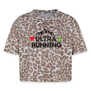 Ultra Running – My Love - Boxy Leo Women's Premium Organic T-Shirt - Leopard print - Front - AI Model Female 172 dark (172cm)