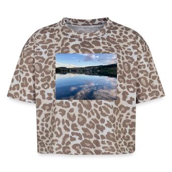 Schalkenmehrener Maa - Boxy Leo Frauen Premium Organic T-Shirt - Leopard print - Vorne - AI Model Female 172 dark (172cm)