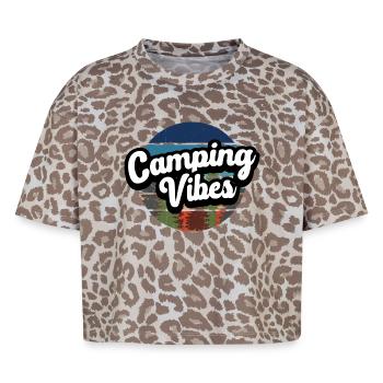 Camping Vibes - Boxy Leo Frauen Premium Organic T-Shirt - Leopard print - Vorne - AI Model Female 172 dark (172cm)