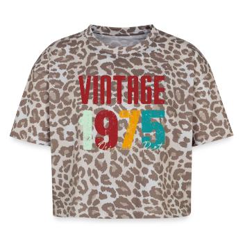 Vintage 1975 Original Part - Boxy Leo Women's Premium Organic T-Shirt - Leopard print - Front - AI Model Female 172 dark (172cm)