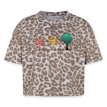 Jahrestag. Jubiläumsdekade. Humor. komisch - Boxy Leo Frauen Premium Organic T-Shirt - Leopard print - Vorne - AI Model Female 172 dark (172cm)