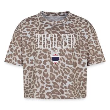 Ursprünglich aus Thailand, geboren in Thailand - Boxy Leo Frauen Premium Organic T-Shirt - Leopard print - Vorne - AI Model Female 172 dark (172cm)