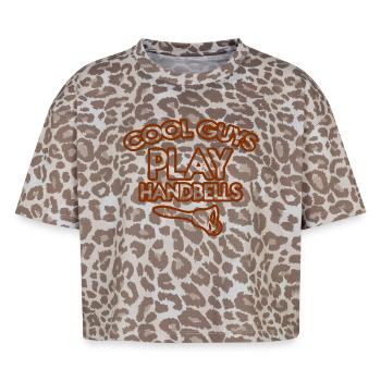 Choir Music Instrument Handbell Choir - Boxy Leo Women's Premium Organic T-Shirt - Leopard print - Front - AI Model Female 172 dark (172cm)