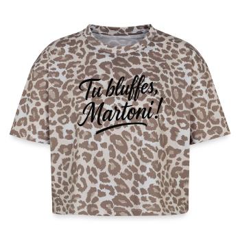 The City of Fear - Boxy Leo Women's Premium Organic T-Shirt - Leopard print - Front - AI Model Female 172 dark (172cm)