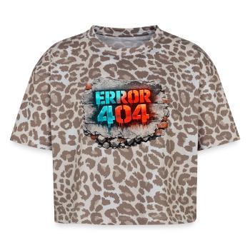 Error 404 Street Art - Boxy Leo Women's Premium Organic T-Shirt - Leopard print - Front - AI Model Female 172 dark (172cm)