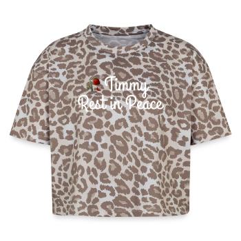 Timmy Wal Shirt Geschenk - Boxy Leo Frauen Premium Organic T-Shirt - Leopard print - Vorne - AI Model Female 172 dark (172cm)
