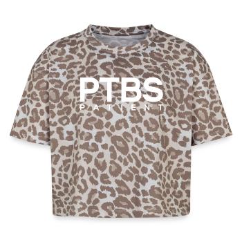 PTSD Patient Post-Traumatic Stress Disorder - Boxy Leo Women's Premium Organic T-Shirt - Leopard print - Front - AI Model Female 172 dark (172cm)