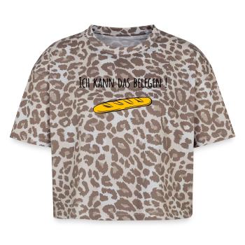 Baguette - Boxy Leo Frauen Premium Organic T-Shirt - Leopard print - Vorne - AI Model Female 172 dark (172cm)