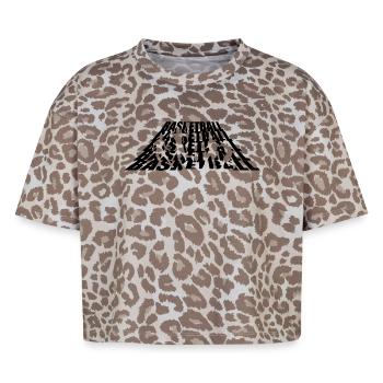 BASKETBALL - Boxy Leo Women's Premium Organic T-Shirt - Leopard print - Front - AI Model Female 172 dark (172cm)