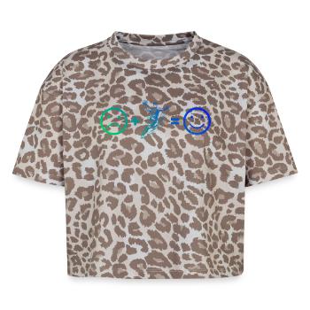 Handball perfect for any handball for men - Boxy Leo Women's Premium Organic T-Shirt - Leopard print - Front - AI Model Female 172 dark (172cm)
