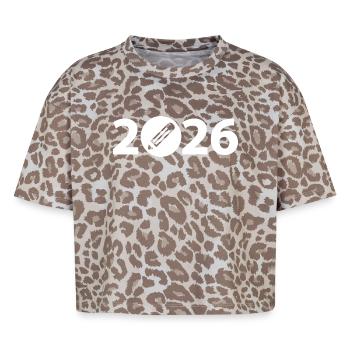 Writer 2026, Student 2026, Student 2026 - Boxy Leo Women's Premium Organic T-Shirt - Leopard print - Front - AI Model Female 172 dark (172cm)