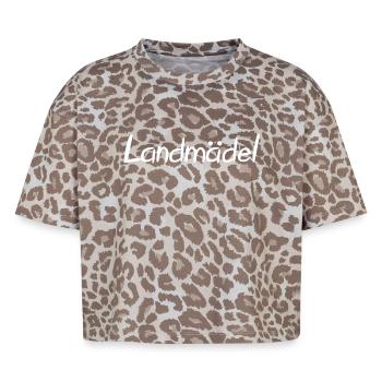 Stolzes Landmädel - Boxy Leo Frauen Premium Organic T-Shirt - Leopard print - Vorne - AI Model Female 172 dark (172cm)