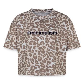 MINIMALISM Minimalismus - Boxy Leo Frauen Premium Organic T-Shirt - Leopard print - Vorne - AI Model Female 172 dark (172cm)