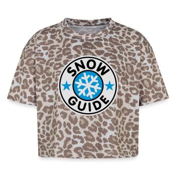 Snow Guide - Boxy Leo Frauen Premium Organic T-Shirt - Leopard print - Vorne - AI Model Female 172 dark (172cm)