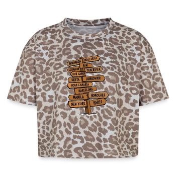 Vacation Travel Travel Vacation Chill Relax - Boxy Leo Women's Premium Organic T-Shirt - Leopard print - Front - AI Model Female 172 dark (172cm)