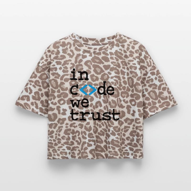 in code we trust ! Boxy Leo Frauen Premium Organic T-Shirt