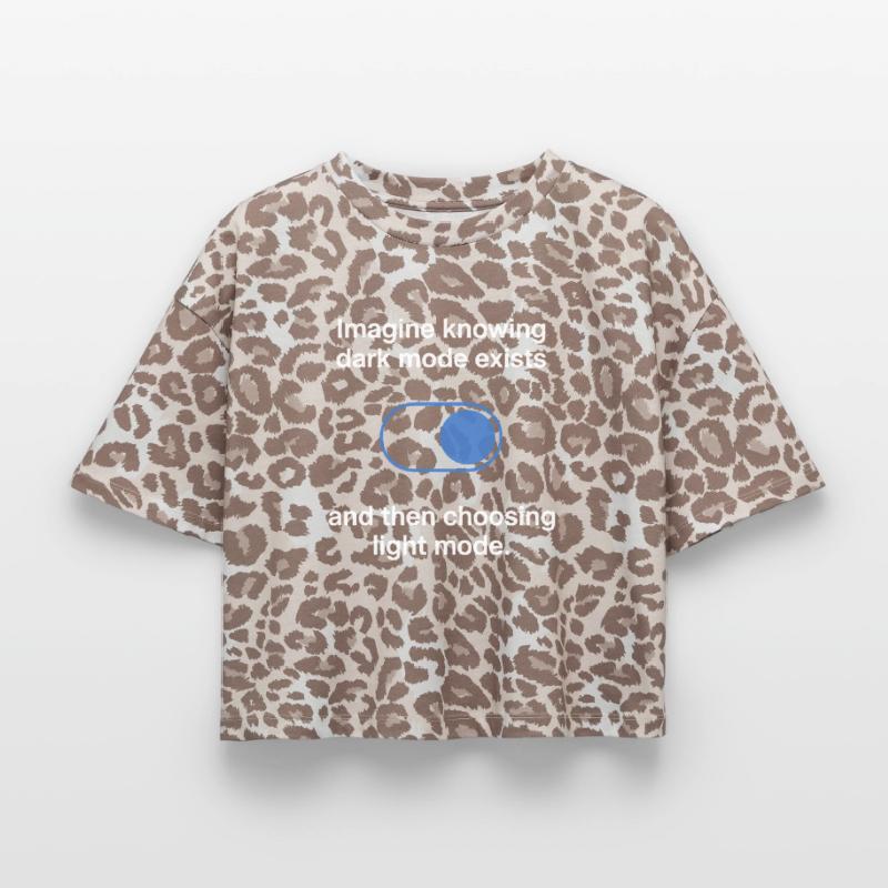 Dark Mode Exists Programmierer IT Nerd Coder Büro Boxy Leo Frauen Premium Organic T-Shirt