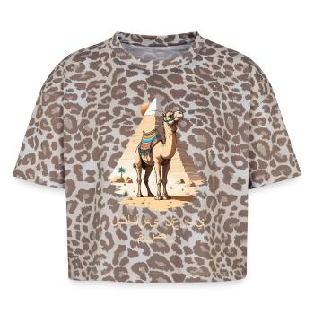 Arabisches Taxi - Boxy Leo Frauen Premium Organic T-Shirt - Leopard print - Vorne - AI Model Female 172 dark (172cm)