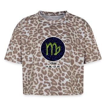 Virgo 24.08.-23.09. - Boxy Leo Frauen Premium Organic T-Shirt - Leopard print - Vorne - AI Model Female 172 dark (172cm)