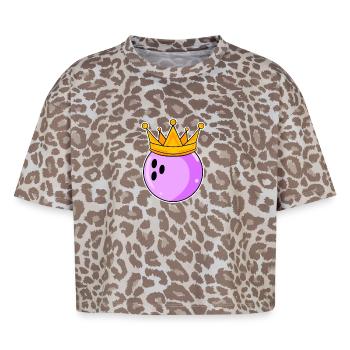 Bowling Women Partner Look - Boxy Leo Women's Premium Organic T-Shirt - Leopard print - Front - AI Model Female 172 dark (172cm)