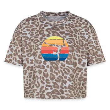 Gymnast Gymnastics Gymnastics Club Gymnastics Gymnastics - Boxy Leo Women's Premium Organic T-Shirt - Leopard print - Front - AI Model Female 172 dark (172cm)