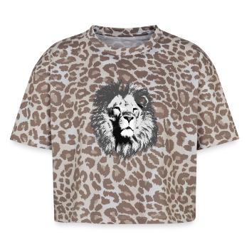 Loewe big cat - Boxy Leo Women's Premium Organic T-Shirt - Leopard print - Front - AI Model Female 172 dark (172cm)
