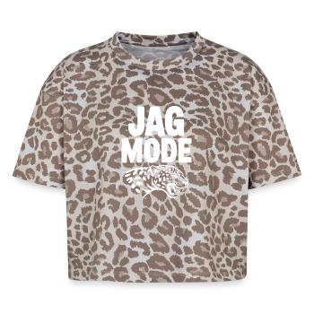 Jag Mode - T-shirt boxy femme léopard premium - Leopard print - Devant - AI Model Female 172 dark (172cm)