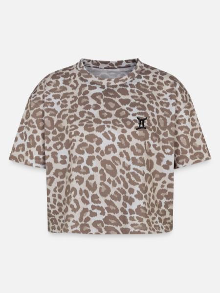Gemini - Boxy Leo Frauen Premium Organic T-Shirt - Leopard print