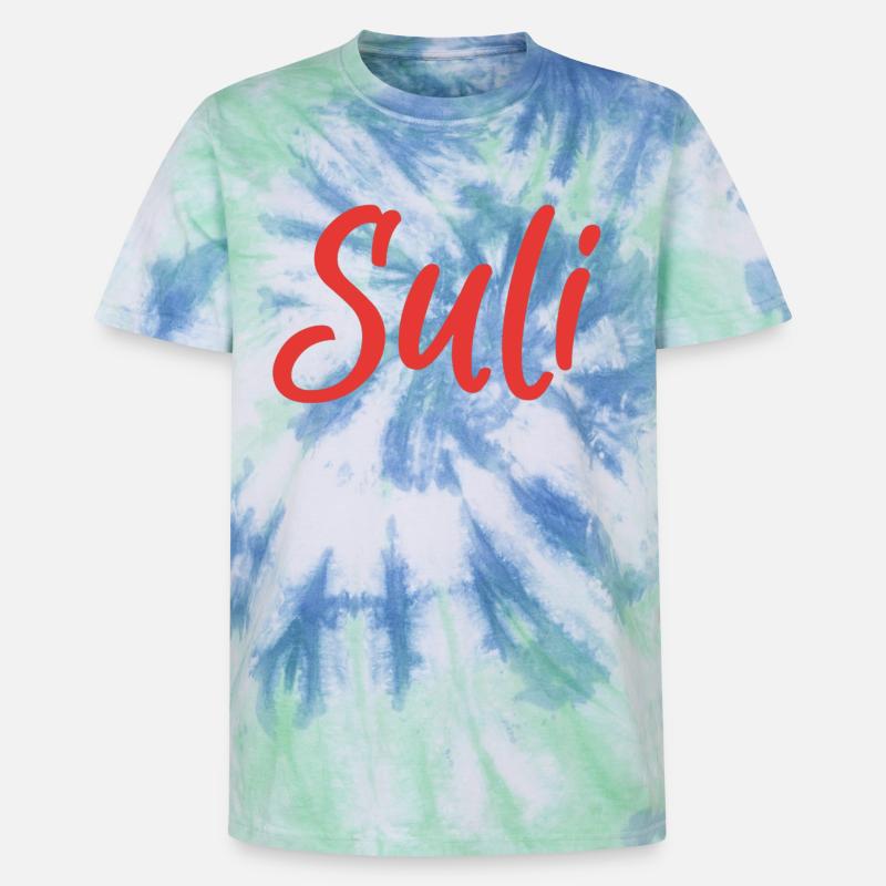 Suli - Unisex Premium Tie Dye T-Shirt - Spiralblau
