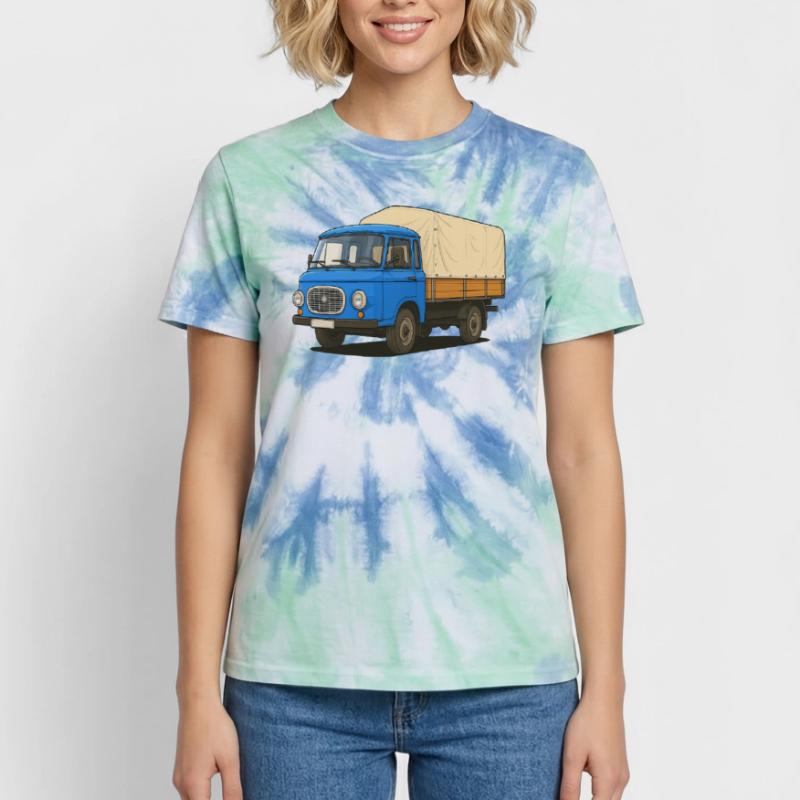 East Flatbed Unisex Premium Tie-Dye T-Shirt