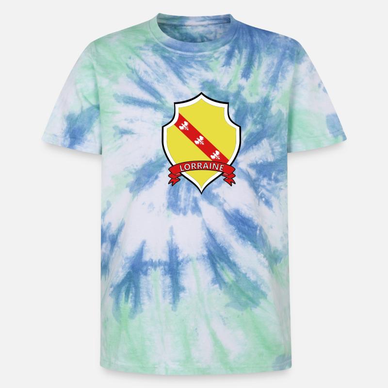 Lorraine - Unisex Premium Tie-Dye T-Shirt - Blue Spiral