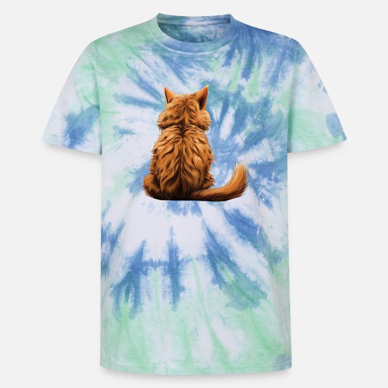 Pixie Bob - Unisex Premium Tie Dye T-Shirt - Spiralblau