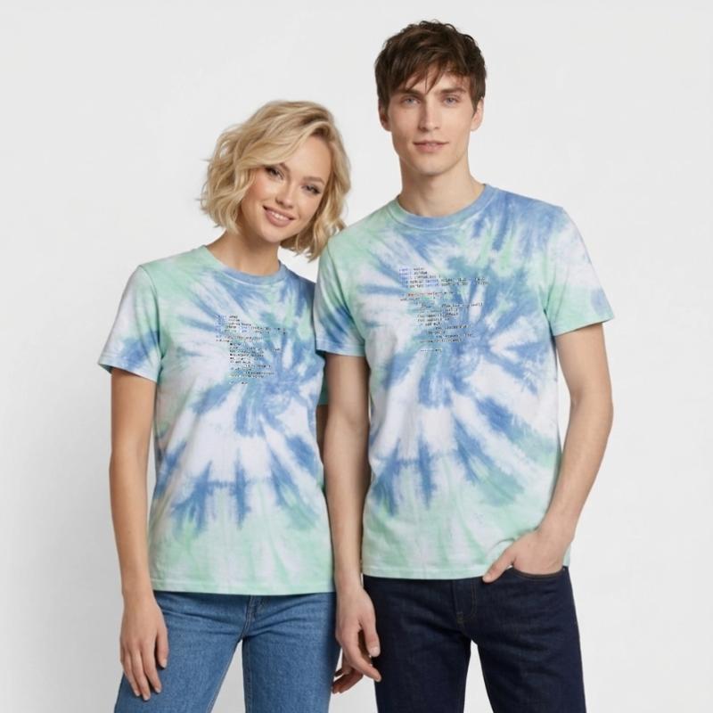 Python Make Coffee Function Unisex Premium Tie-Dye T-Shirt