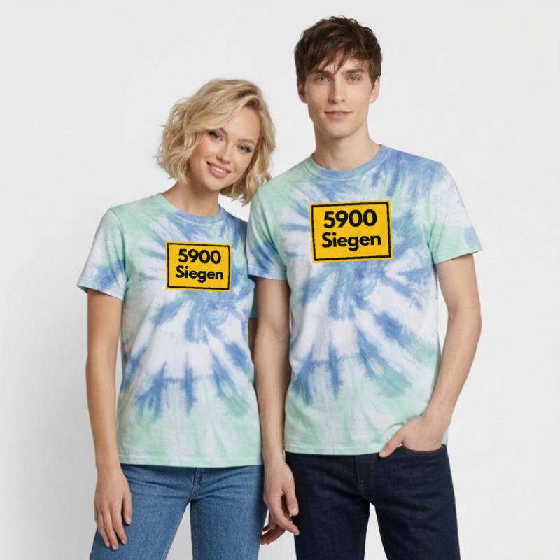 OLD POSTCODE POSTCODE RETRO 5900 SIEGEN SIEGERLAN Unisex Premium Tie-Dye T-Shirt