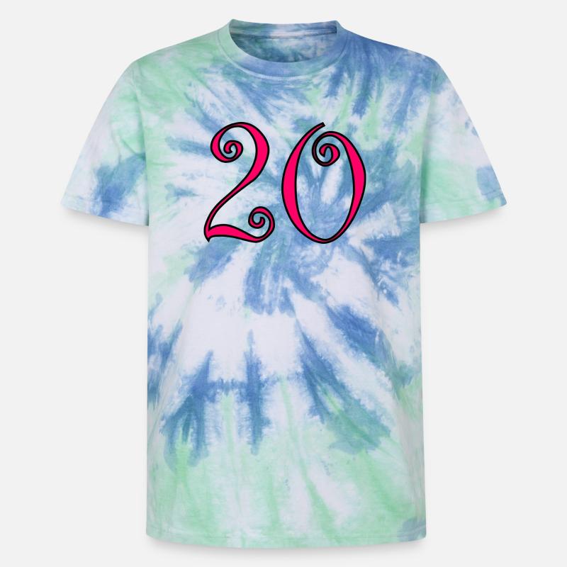Farbe2-460_text234-2-50-5-4-8-6-8-7-3-0-6-3-3 - Unisex Premium Tie Dye T-Shirt - Spiralblau