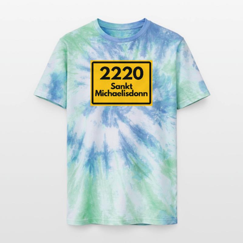 OLD POSTCODE POSTCODE 2220 SANKT MICHAELISDONN Unisex Premium Tie-Dye T-Shirt
