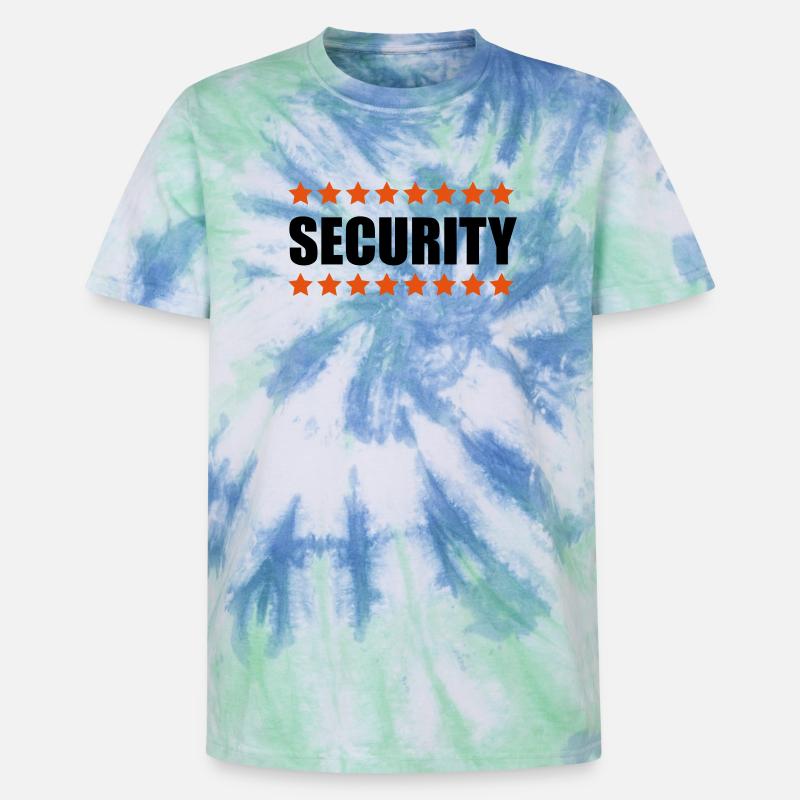 Security - Unisex Premium Tie Dye T-Shirt - Spiralblau