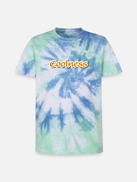 coolness claim Vectorgraphic - Unisex Premium Tie-Dye T-Shirt - Blue Spiral