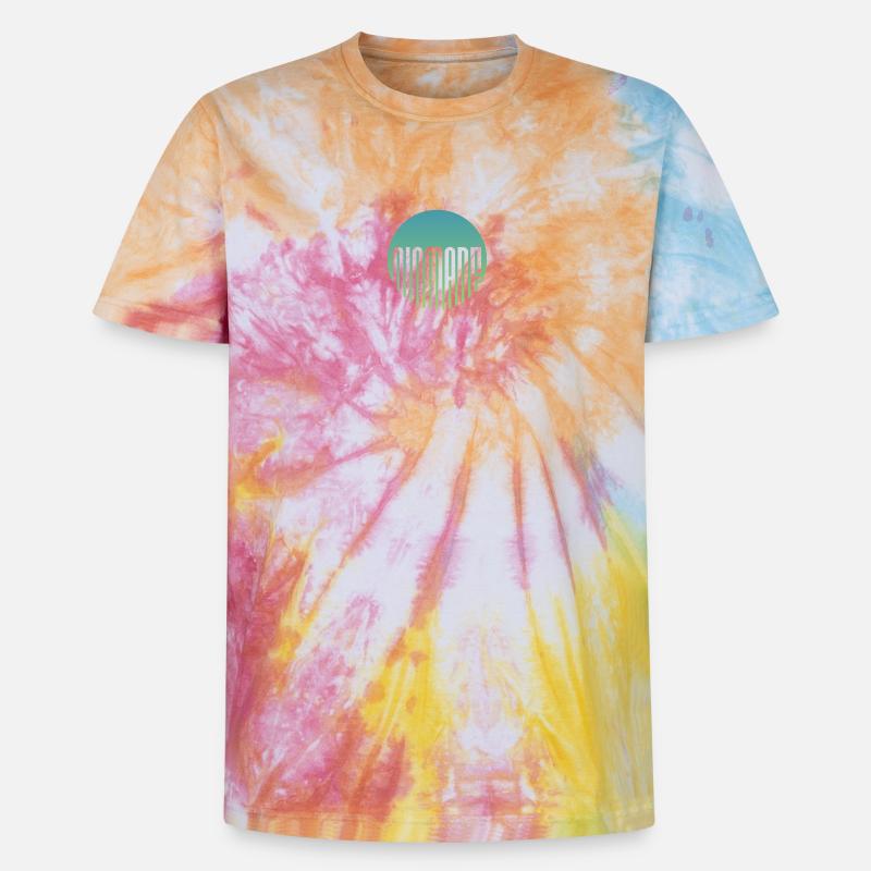 NEIN... WACH oder NICHT - Unisex Premium Tie Dye T-Shirt - Regenbogen-Spirale