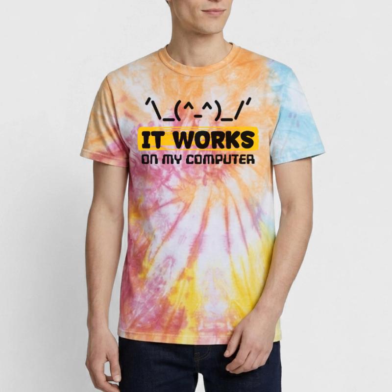 Déclaration du développeur Coden Scripting Computer Geek T-shirt tie-dye premium unisexe