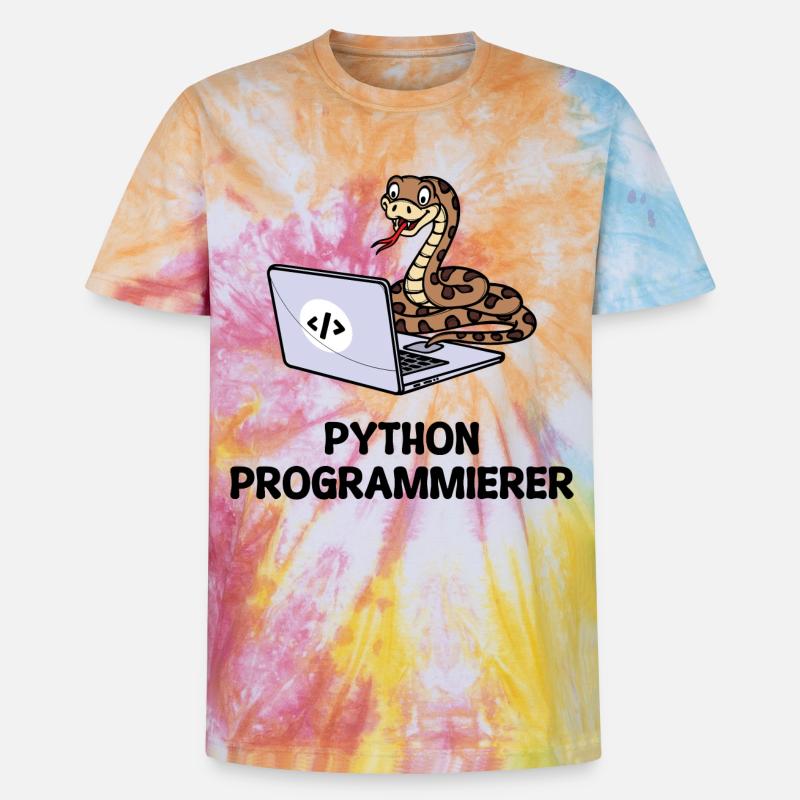 Programmierer Computer Code Developer Statement - Unisex Premium Tie Dye T-Shirt - Regenbogen-Spirale