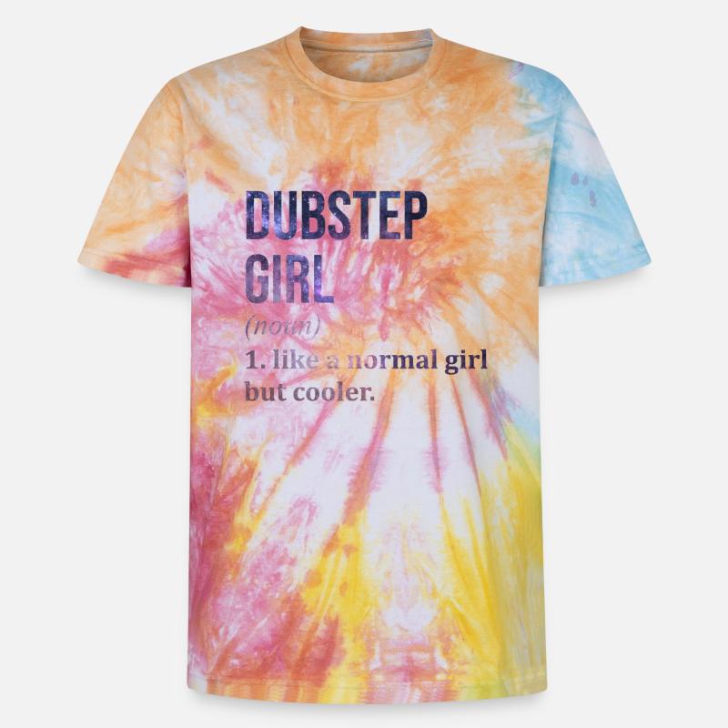 Dubstep Dubstep Dubstep - Unisex Premium Tie Dye T-Shirt - Regenbogen-Spirale