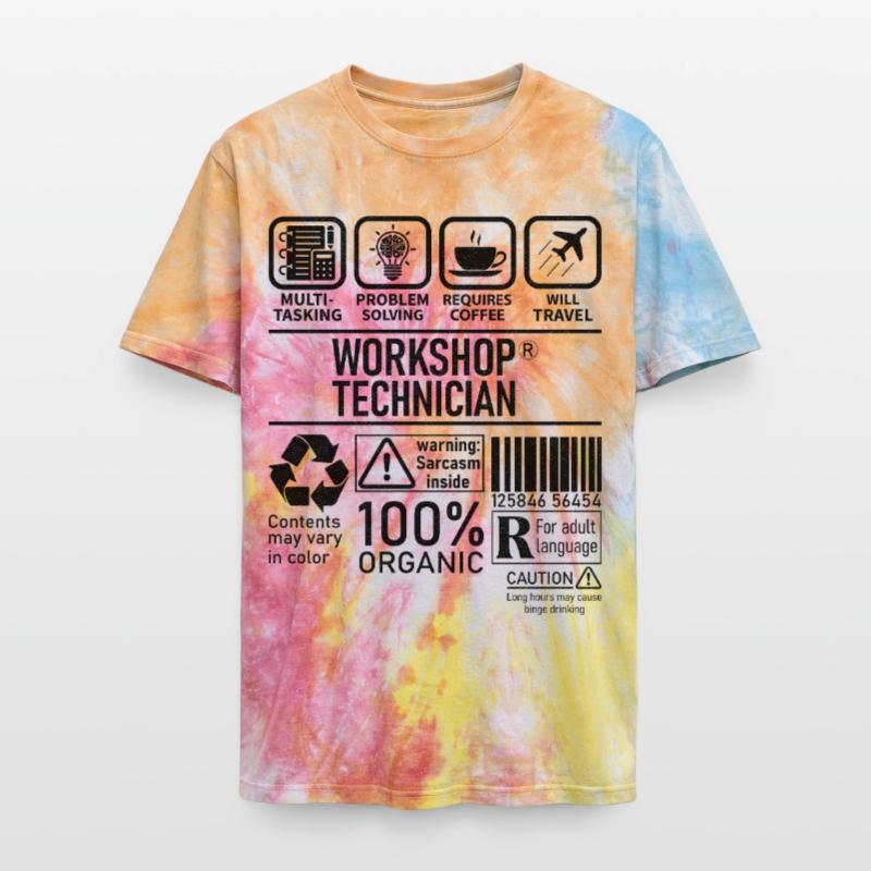 Workshop Technician multi tasking problem solving Unisex Premium Tie-Dye T-Shirt