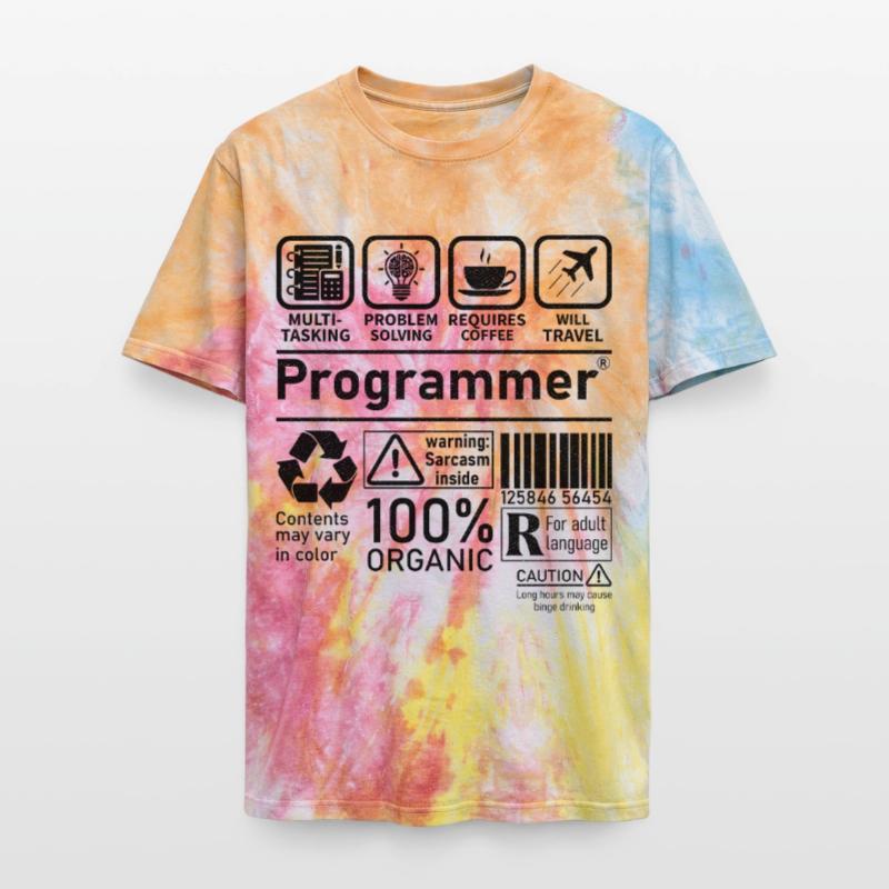 Programmer multi tasking problem solving requires Unisex Premium Tie-Dye T-Shirt