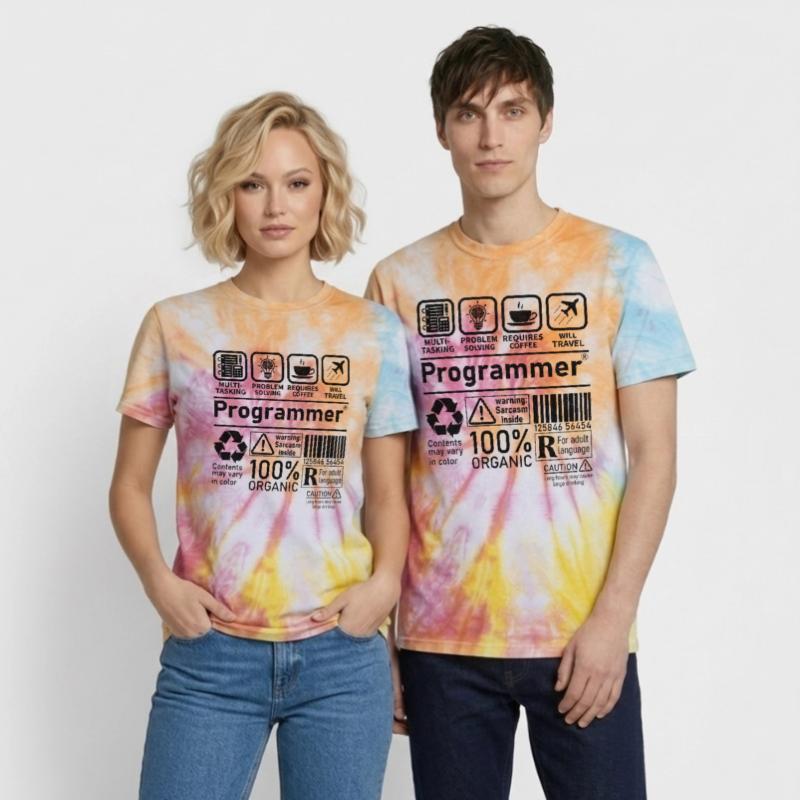 Programmer multi tasking problem solving requires Unisex Premium Tie-Dye T-Shirt