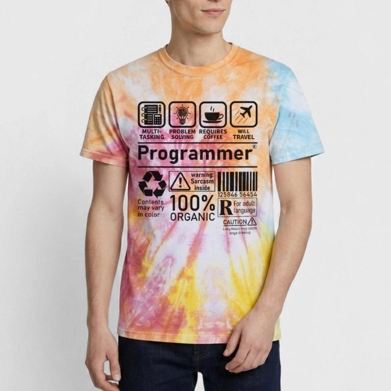 Programmer multi tasking problem solving requires Unisex Premium Tie-Dye T-Shirt